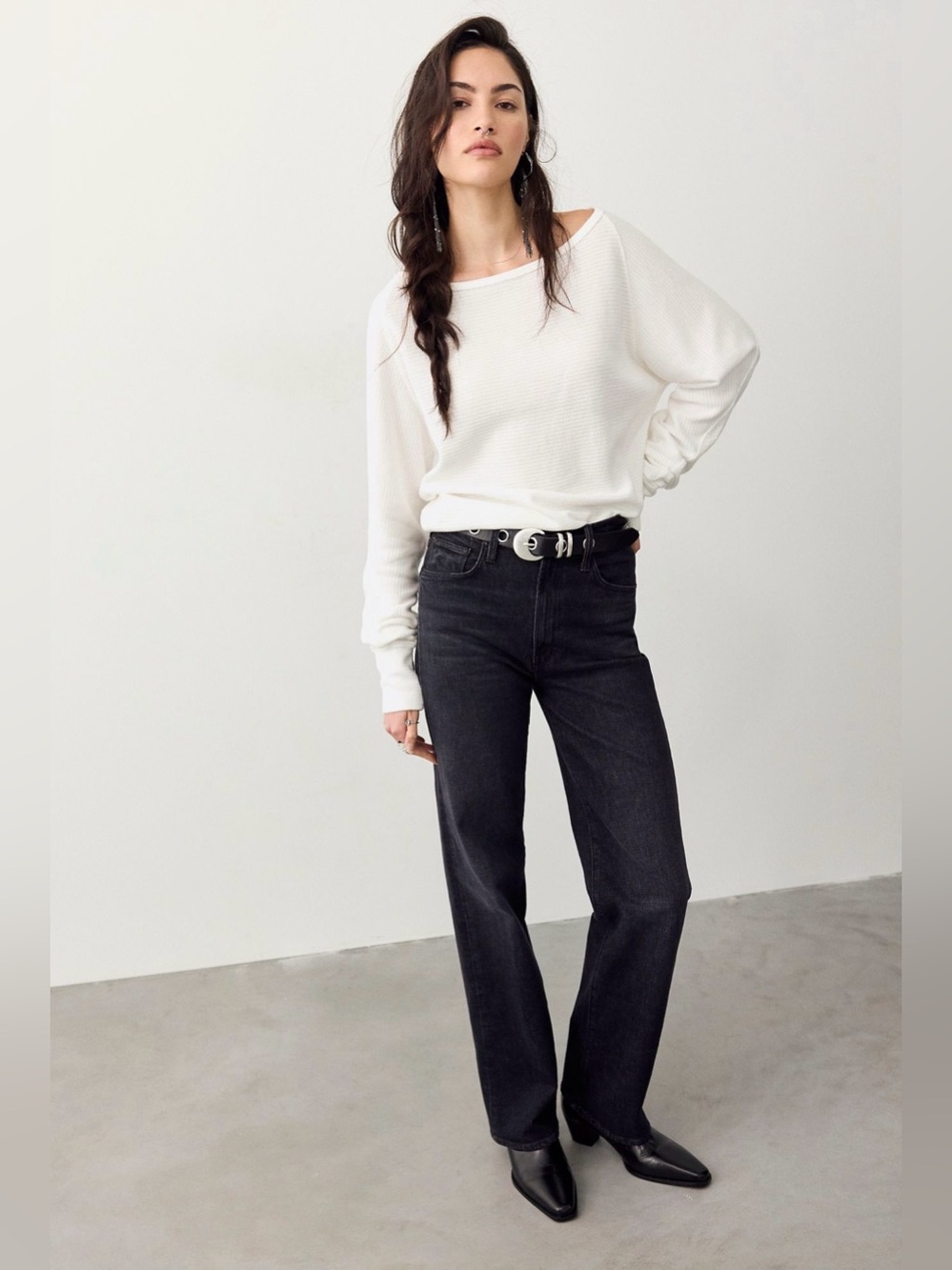 Free People We The Free Jess Long Sleeve - Clean Ivory - Picture 4 of 9